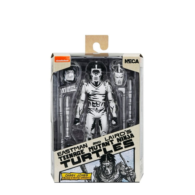 Teenage Mutant Ninja Turtles - Mirage Comics Action Figure Casey Jones Black & White NECA