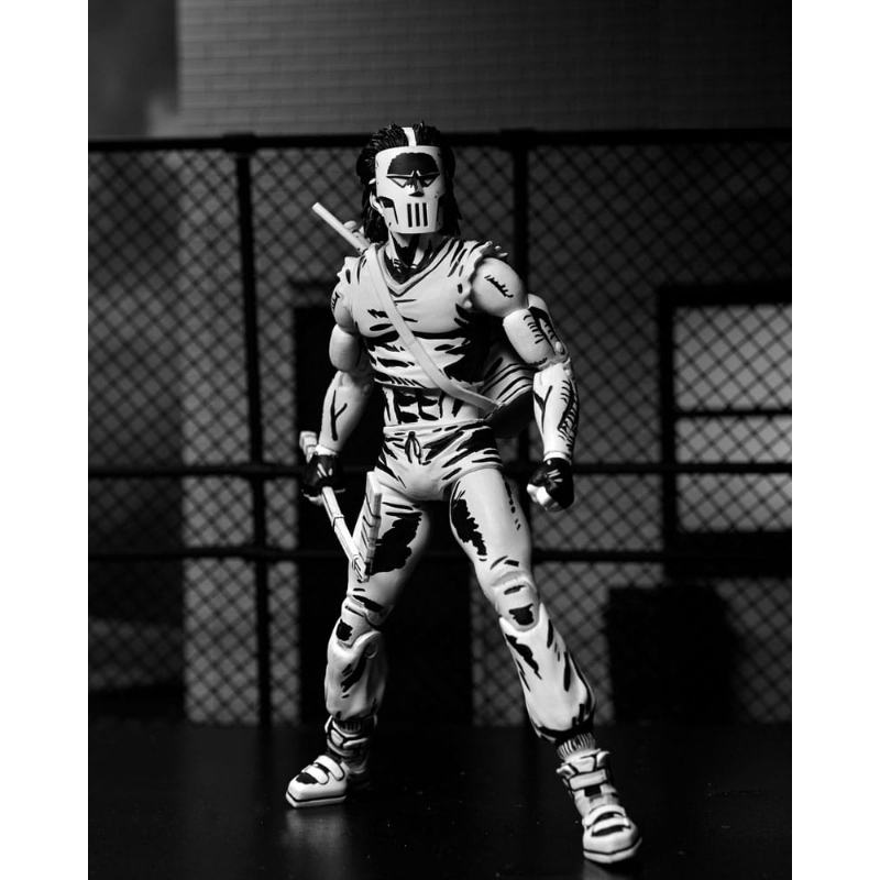 Teenage Mutant Ninja Turtles - Mirage Comics Action Figure Casey Jones Black & White NECA