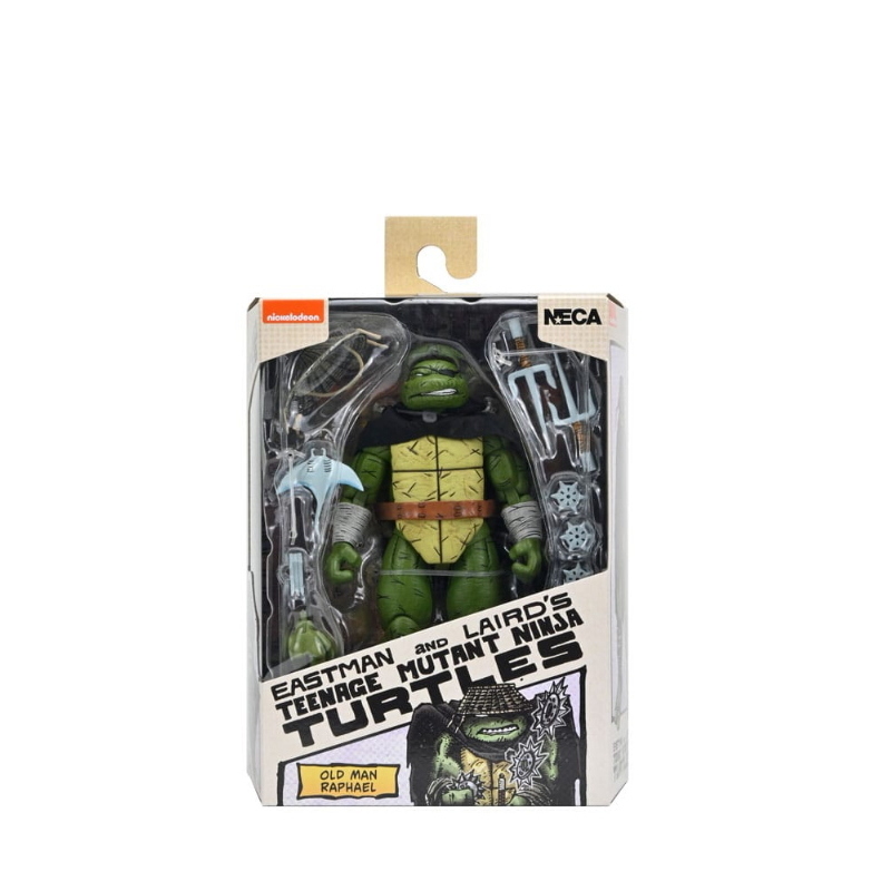 Teenage Mutant Ninja Turtles - Mirage Comics Action Figure Old Man Raphael Puma Blues NECA