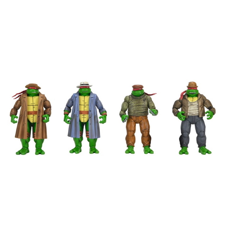 Teenage Mutant Ninja Turtles - Mirage Comics Action Figure 4-Pack Gangster Turtles NECA