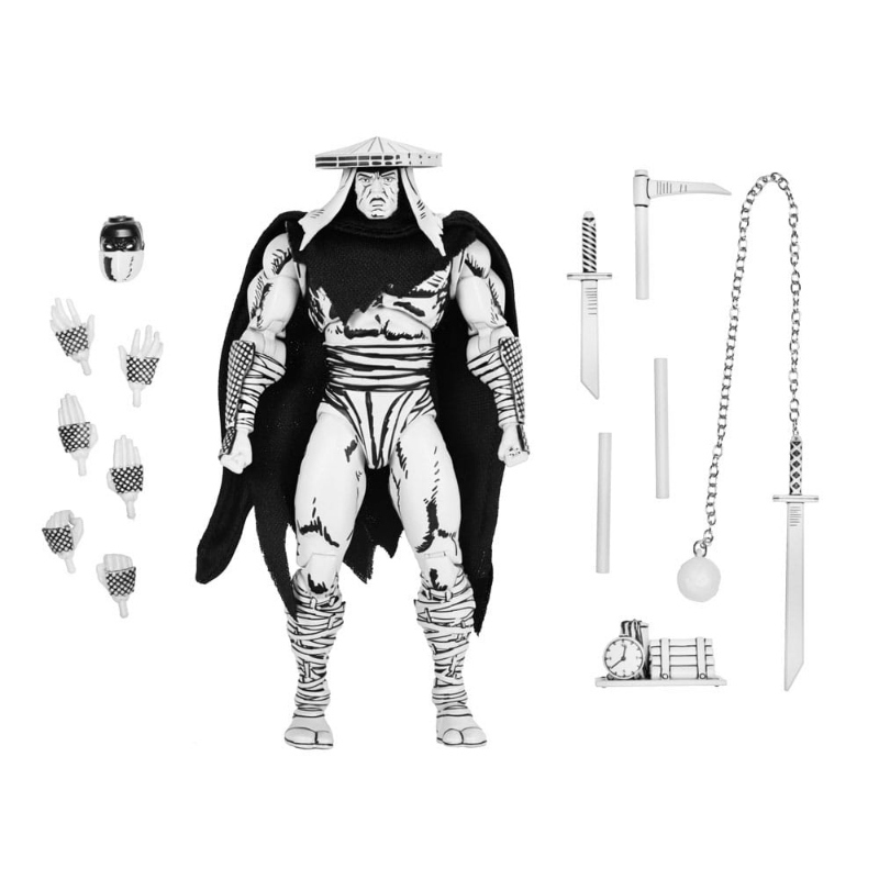 Teenage Mutant Ninja Turtles - Mirage Comics Action Figure Foot Assassin Black & White NECA