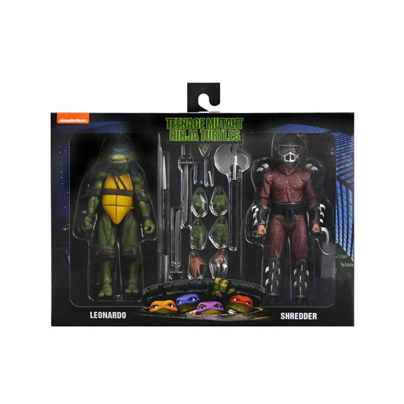 Teenage Mutant Ninja Turtles - 1990 Movie Action Figure 2-Pack Shredder vs Leonardo NECA