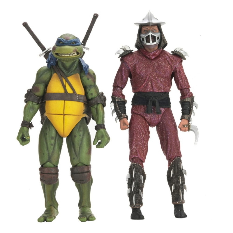 Teenage Mutant Ninja Turtles - 1990 Movie Action Figure 2-Pack Shredder vs Leonardo NECA