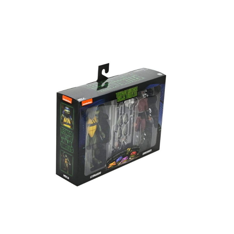 Teenage Mutant Ninja Turtles - 1990 Movie Action Figure 2-Pack Shredder vs Leonardo NECA