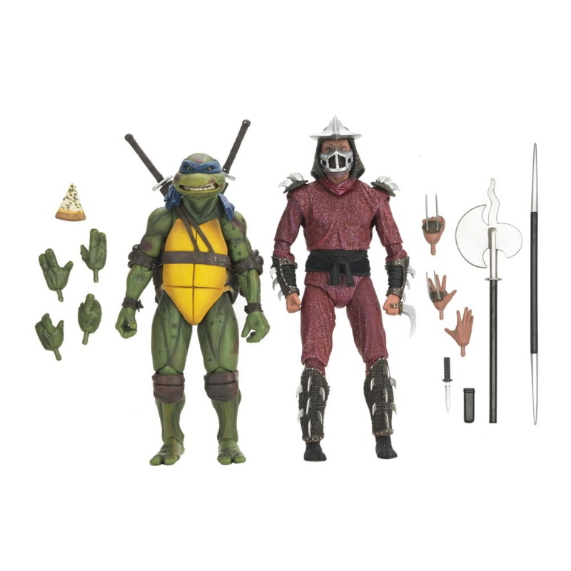 Teenage Mutant Ninja Turtles - 1990 Movie Action Figure 2-Pack Shredder vs Leonardo NECA