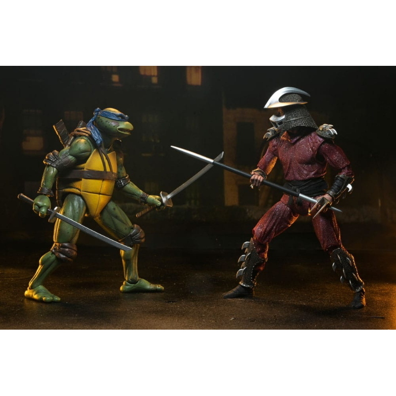 Teenage Mutant Ninja Turtles - 1990 Movie Action Figure 2-Pack Shredder vs Leonardo NECA