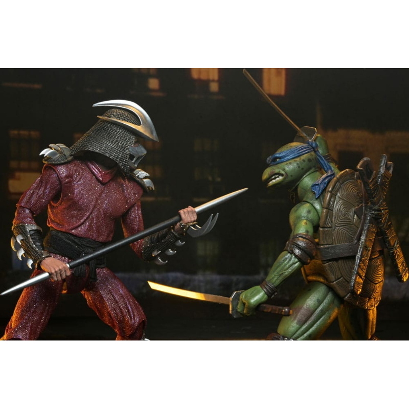 Teenage Mutant Ninja Turtles - 1990 Movie Action Figure 2-Pack Shredder vs Leonardo NECA