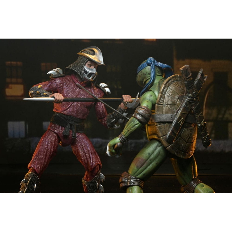 Teenage Mutant Ninja Turtles - 1990 Movie Action Figure 2-Pack Shredder vs Leonardo NECA