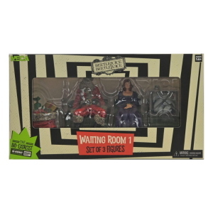 Beetlejuice - Set 3 Figure Waiting Room 1 Delia Deetz Escape Artist Babbo Natale NECA