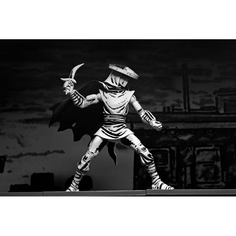 Teenage Mutant Ninja Turtles - Mirage Comics Action Figure Elite Foot Ninja Guard Black & White NECA