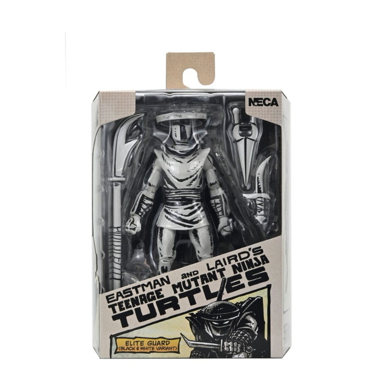 Teenage Mutant Ninja Turtles - Mirage Comics Action Figure Elite Foot Ninja Guard Black & White NECA