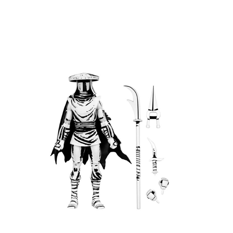 Teenage Mutant Ninja Turtles - Mirage Comics Action Figure Elite Foot Ninja Guard Black & White NECA