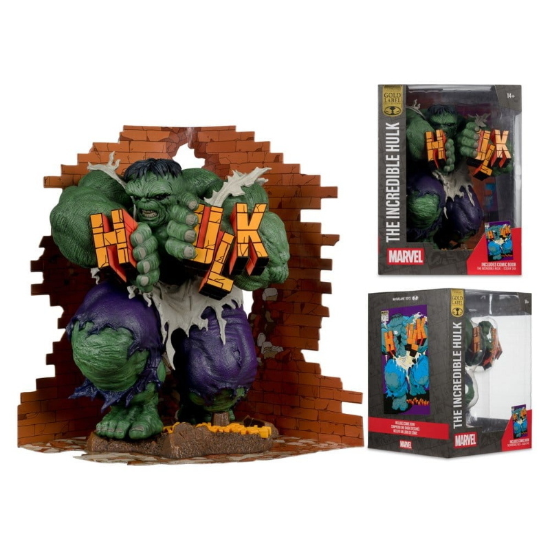 Marvel - Marvel Collection 1/6 Statua Hulk #345 Green Variant Gold Label McFarlane Toys