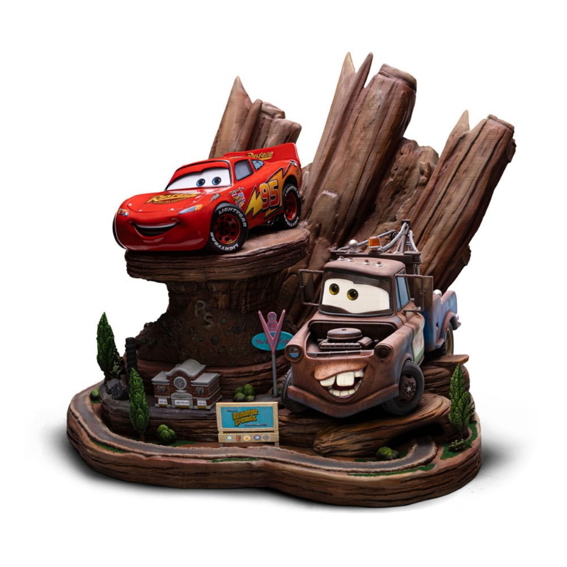 Cars - Lightning McQueen & Tow Mater Deluxe Art Scale 1/10 Iron Studios