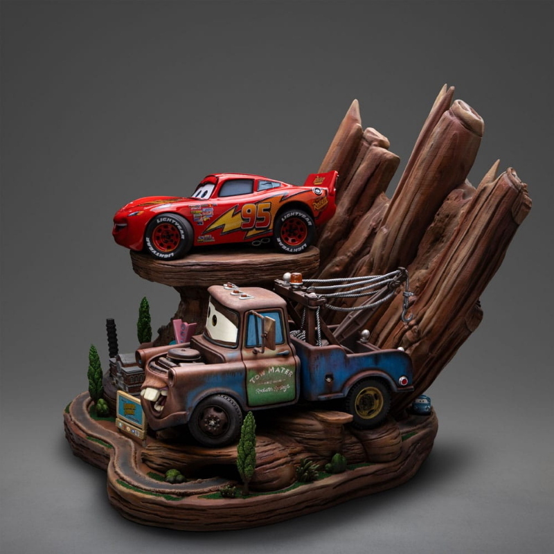 Cars - Lightning McQueen & Tow Mater Deluxe Art Scale 1/10 Iron Studios