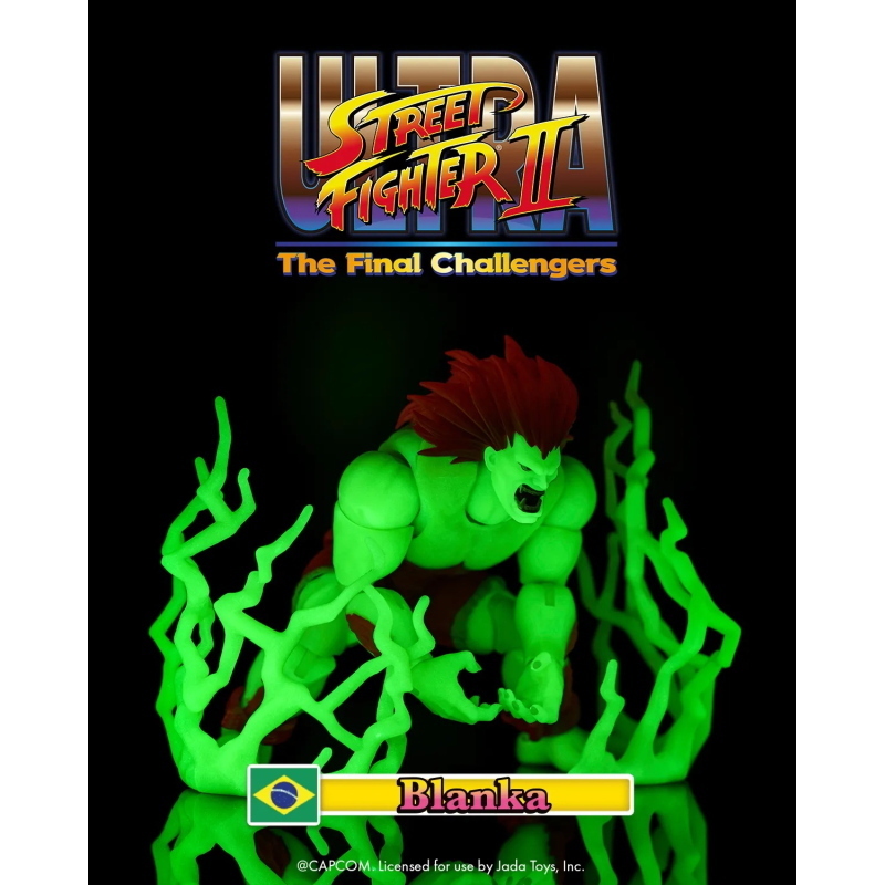 Ultra Street Fighter II: The Final Challengers - Blanka Glow in the Dark 1/12 Jada Toys