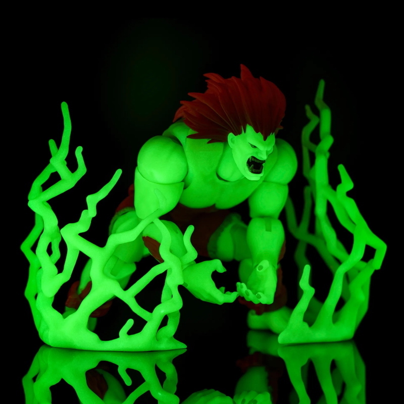 Ultra Street Fighter II: The Final Challengers - Blanka Glow in the Dark 1/12 Jada Toys