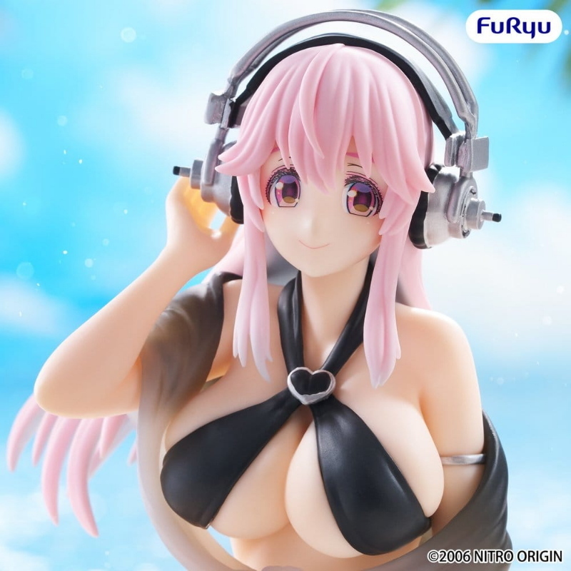 Super Sonico - Swimsuit Black Color Ver. Noodle Stopper Furyu