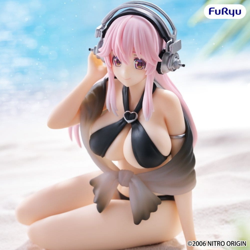 Super Sonico - Swimsuit Black Color Ver. Noodle Stopper Furyu