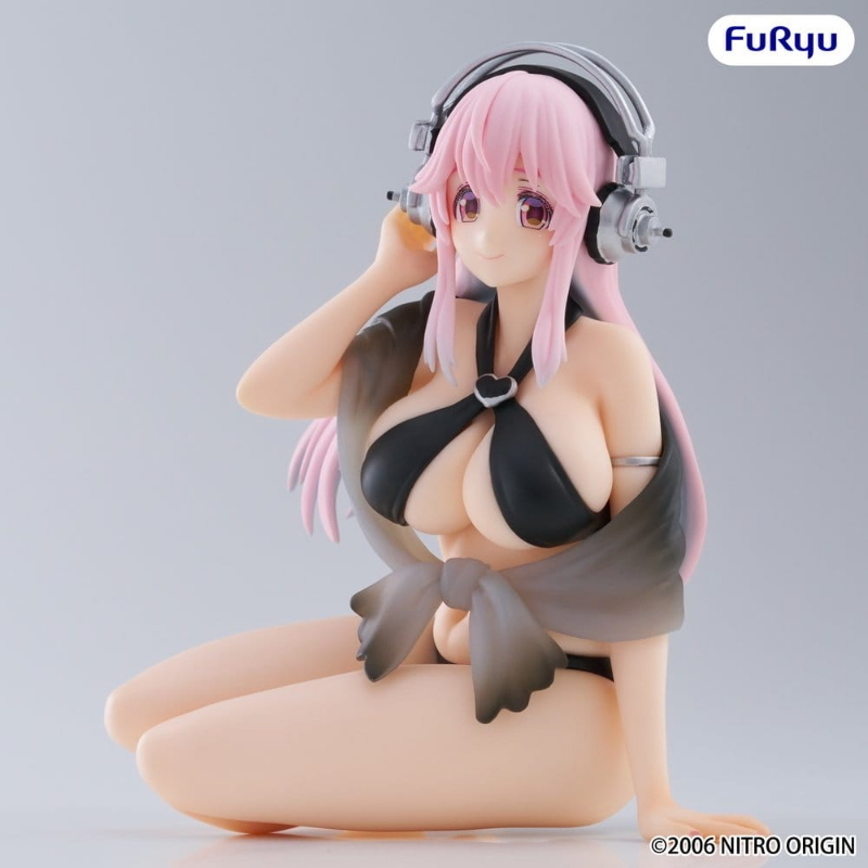 Super Sonico - Swimsuit Black Color Ver. Noodle Stopper Furyu