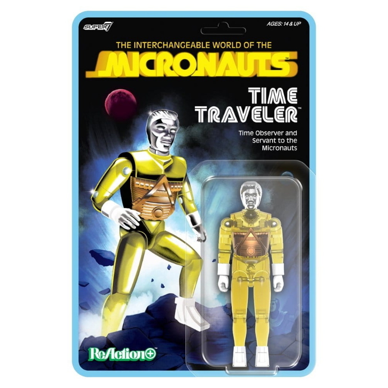 Micronauts - Time Traveler Translucent Yellow ReAction+ Super7