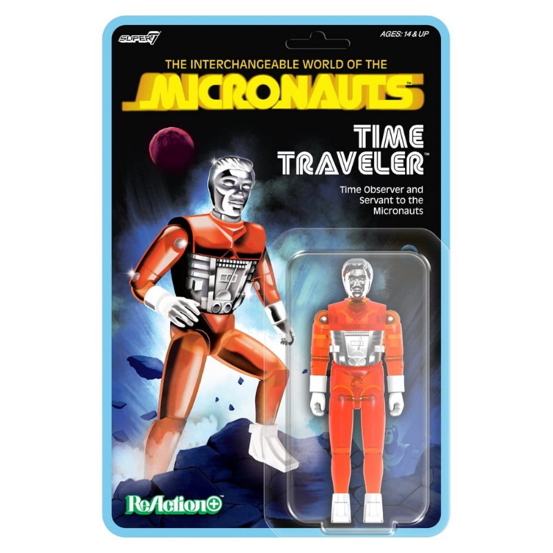 Micronauts - Time Traveler Translucent Orange ReAction+ Super7