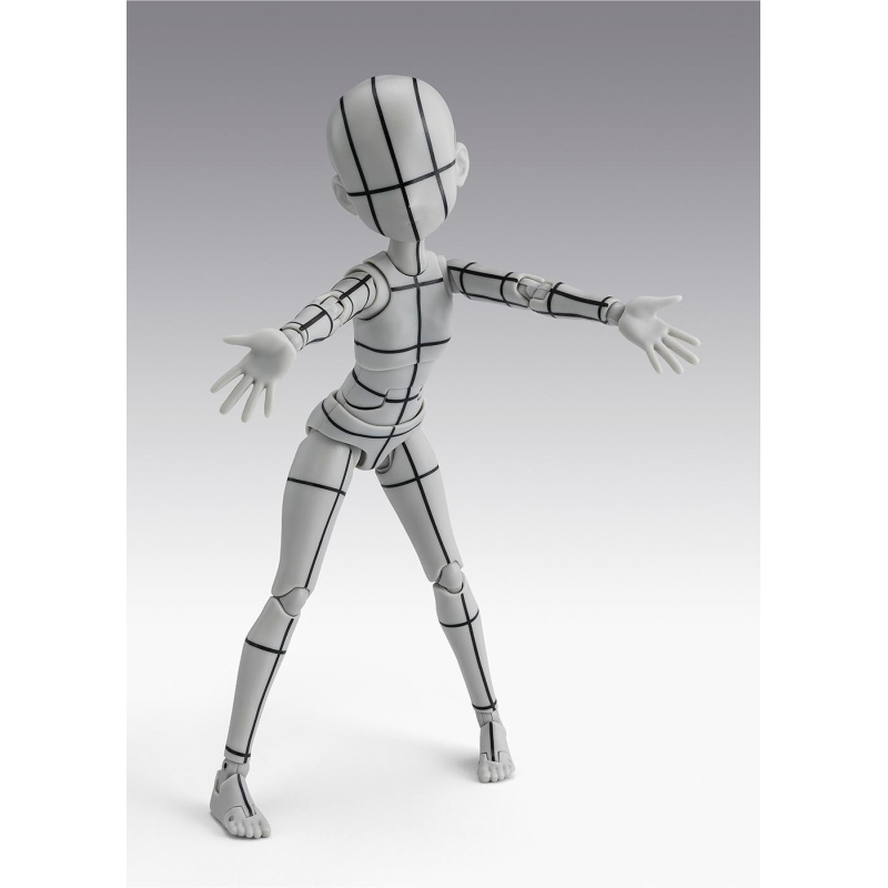 Body-chan - Ken Sugimori Edition Wireframe Gray S.H.Figuarts Bandai