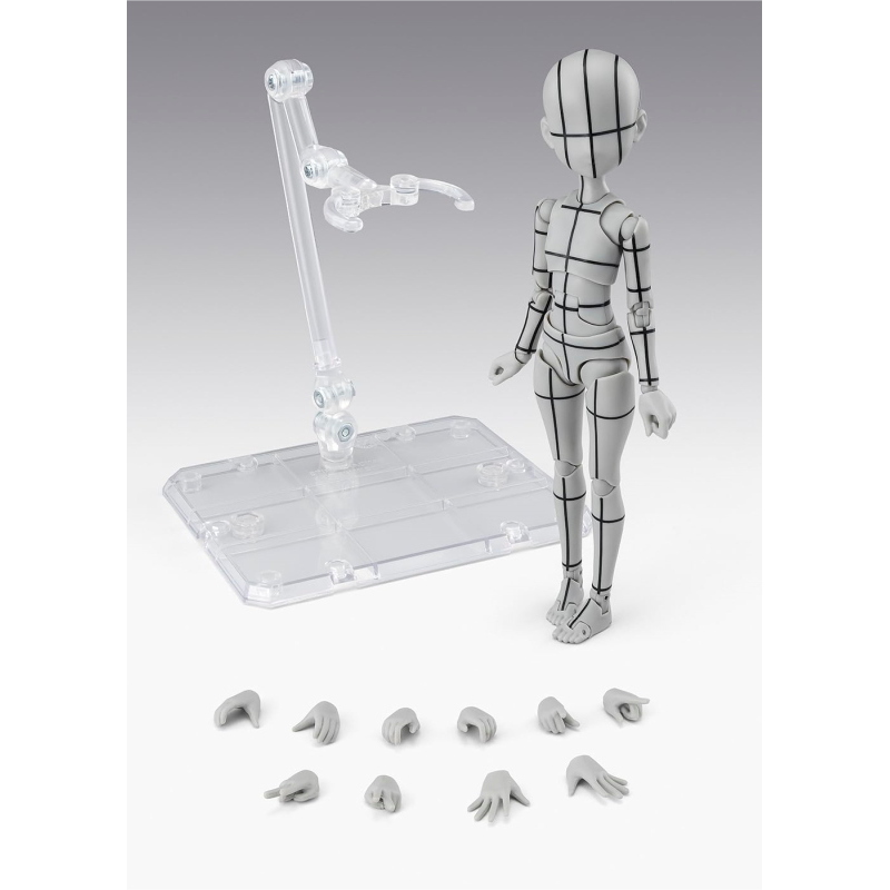 Body-chan - Ken Sugimori Edition Wireframe Gray S.H.Figuarts Bandai