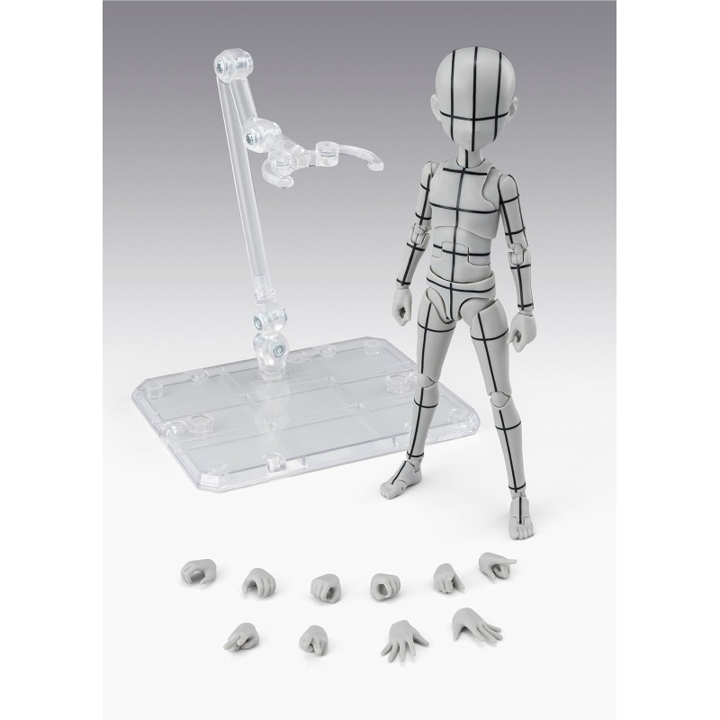 Body-kun - Ken Sugimori Edition Wireframe Gray S.H.Figuarts Bandai