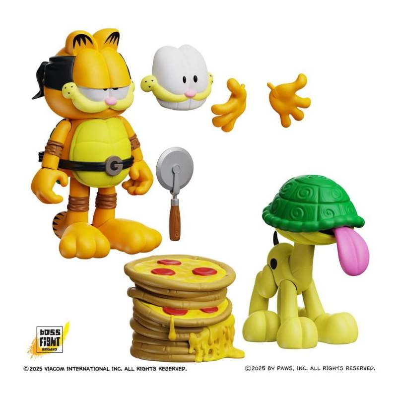Garfield - TMNT Garfello & Sidekick Odie 2-Pack Boss Fight Studio