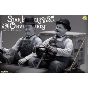 Laurel & Hardy - Towed in a Hole Ford Model T Limited Edition 1/12 Infinite Statue