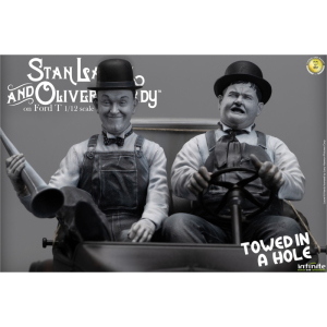 Laurel & Hardy - Towed in a Hole Ford Model T Limited Edition 1/12 Infinite Statue