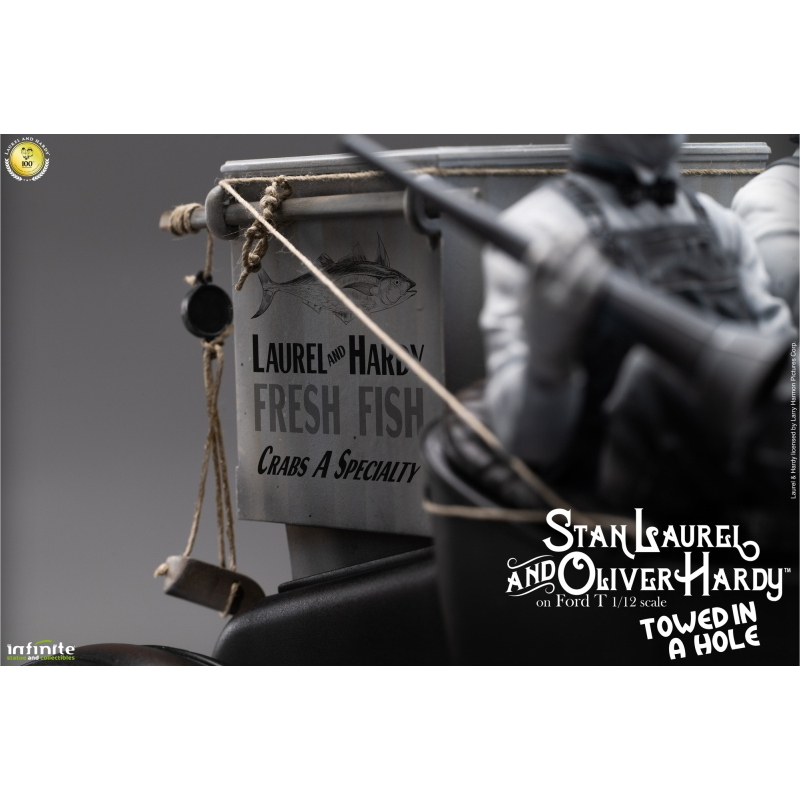 Laurel & Hardy - Towed in a Hole Ford Model T Limited Edition 1/12 Infinite Statue